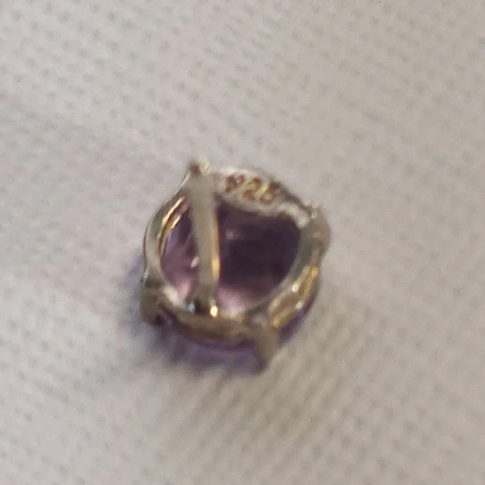 Amethyst 6mm Round Post Earrings